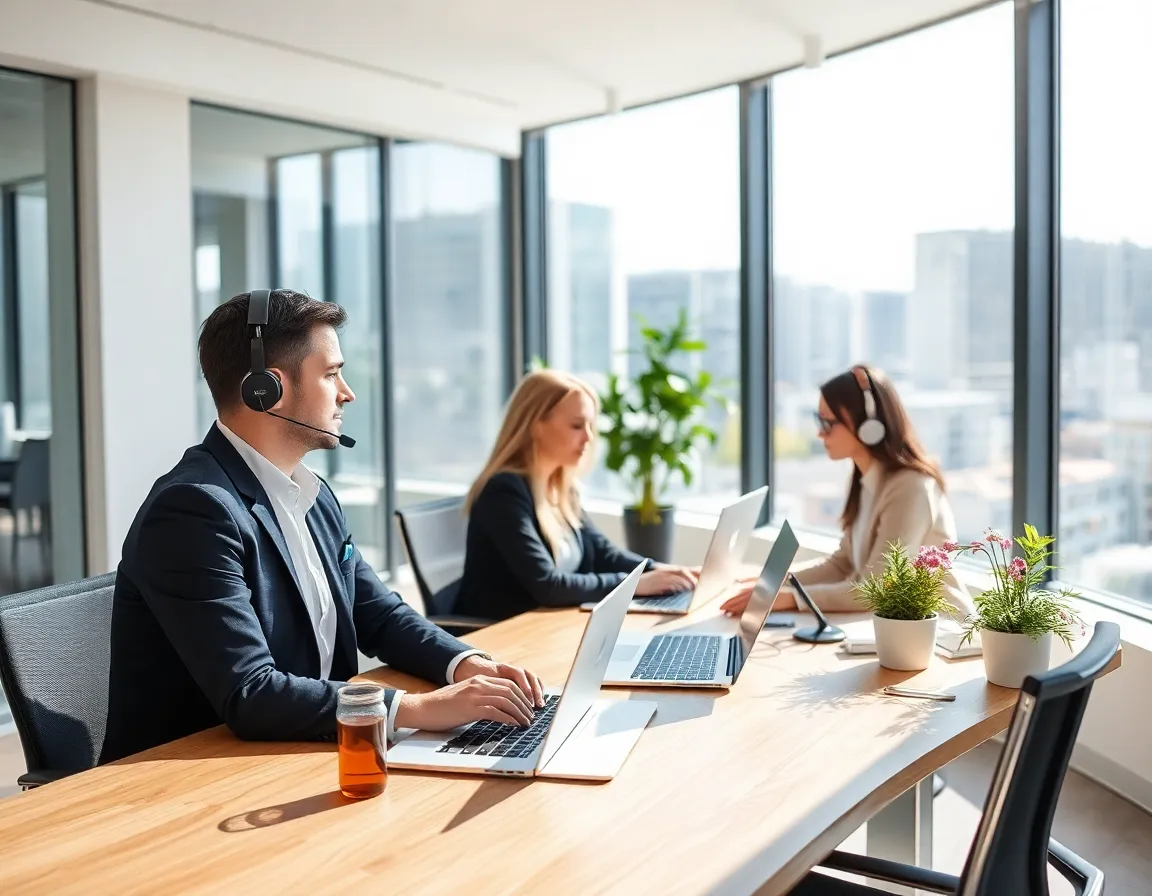 Zespół inżynierów Tech-Support w biurze w Katowicach